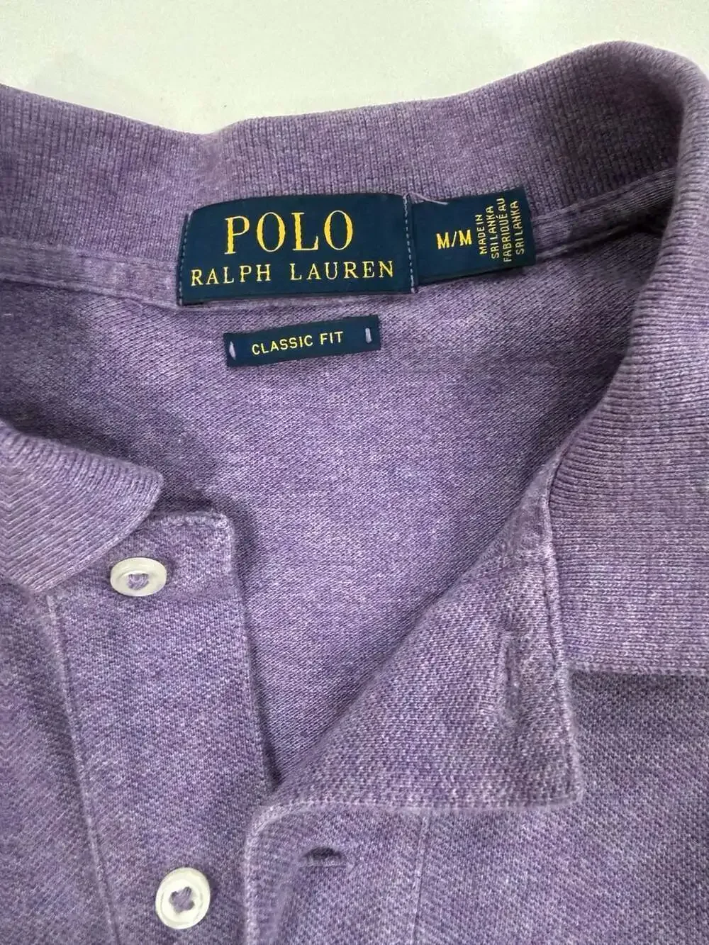 Polo Ralph Lauren Classic Fit Polo Shirt Men’s M Purple Short Sleeve